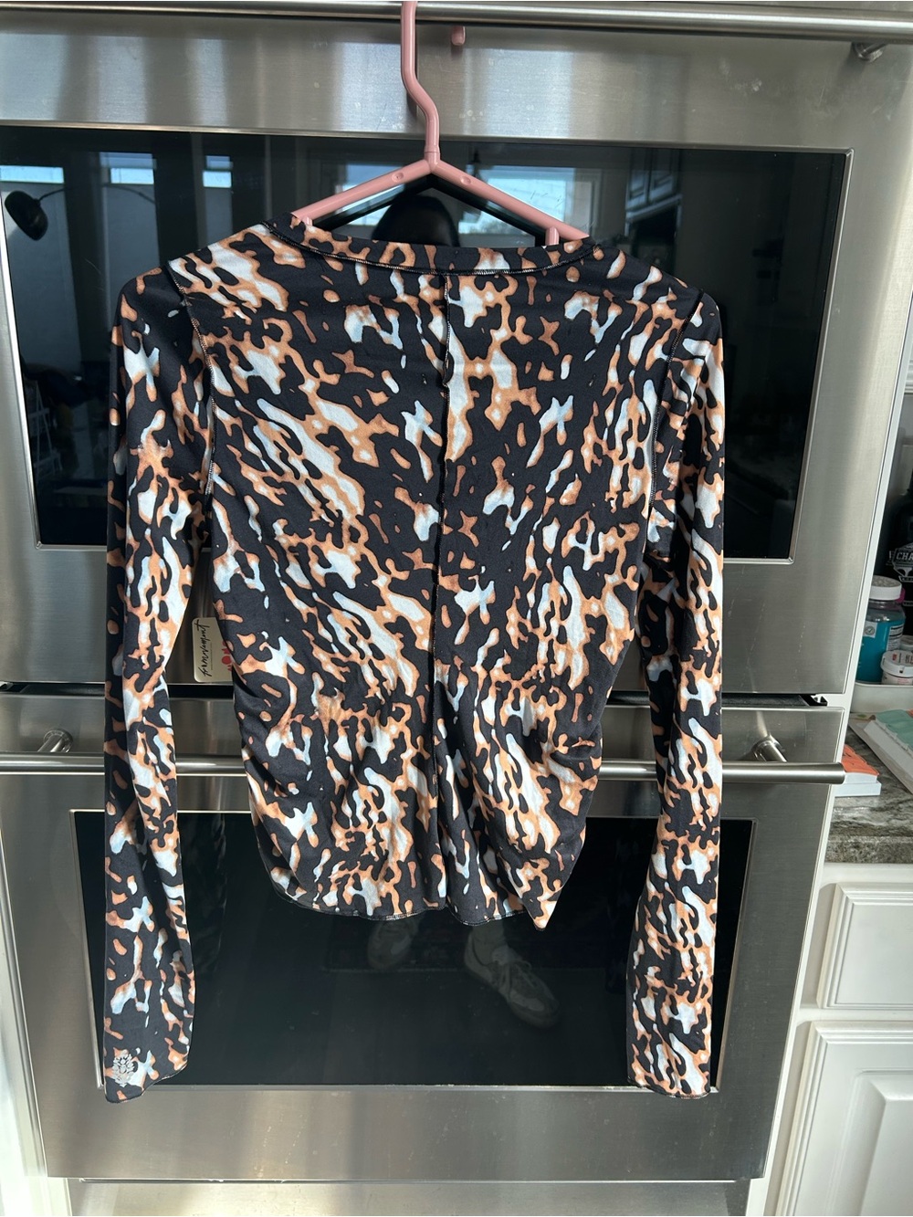 BNWT FP Movement Long Sleeve Animal-Print Top size S - Picture 6 of 7